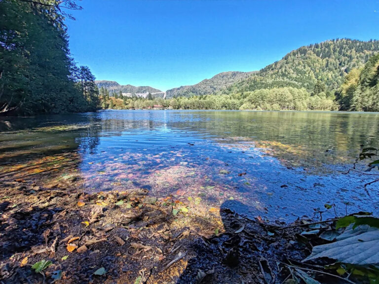Borçka Karagöl sonbahar manzarası – Artvin’de ekimde yaprak dökümünün en güzel izlendiği yerlerden biri.